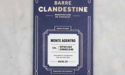 Barre Clandestine - Tablette de chocolat noir grand cru - Monte Adentro 77% - bean to bar