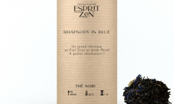 Esprit Zen - Thé Noir "Rhapsody in blue" - bergamote - fleurs bleues - Boite 100g
