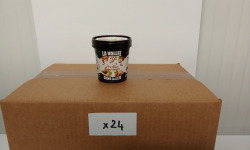 Les Glaces de la Vallée - PACK Mini crèmes glacées Praliné amande noisette "la Vallée" 24 pots de 120 ml