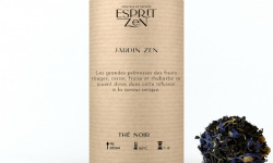 Esprit Zen - Thé Noir "Jardin Zen" - fraise - rhubarbe - Boite 100g