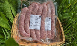 Ferme du Groin à L’Airbe - 5 Chipolatas natures  de porc plein air bio