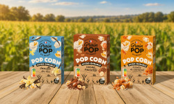 Grain Pop - Maïs popcorn micro-ondable- lot sucré : Caramel, vanille et cacao