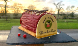 Glaces de Meuse - Bûche Glacée "Dragée Fruitée"  (6-7 parts)