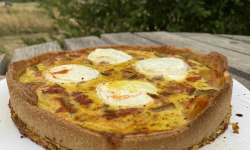 Ferme Sinsac - Tarte aux courgettes, tomates et chèvre pour 8 personnes