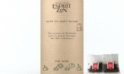 Esprit Zen - Thé Noir "Note en Goût Russe" - bergamote - citron - orange - Boite de 20 Infusettes