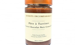 Secrets Incomparables - Pâte à Tartiner Noisette du Piémont IGP Chocolat Noir Croustillant 200g