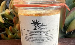 L’Oliveraie du Coudon - Rillette de Saint Jacques aux zestes de citron 100g