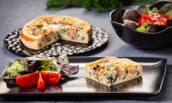 Traiteur Gourmet d'Alsace - Quiche Saumon épinards 2 pers