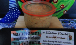 Bassilour Gourmet - Polenta d'Espelette, fromage blanc de brebis basque et truite fumée