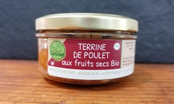 Ferme de Carcouet - Terrine de poulet aux fruits secs Bio - 140g