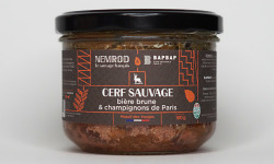 Nemrod - Terrine Cerf Bière Ambrée et Champignons de Paris - 180 g