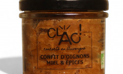 CLAC Conserverie - Confit d'oignons miel et épices bio - 110g