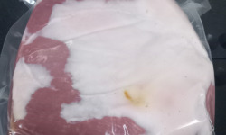 Les Jambons de Lessay - Jambon fumé - Désossé SANS Couenne ENTIER - forme de brique - 3.5 kg