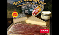 Les Affineurs des Volcans - Coffret Cadeau Auvergne 2 Fromages AOP et 3 Charcuteries