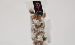 L'AMBR'1 Caramels et Gourmandises - Caramel Aux Noisettes Et Amandes - Sachet De 120g