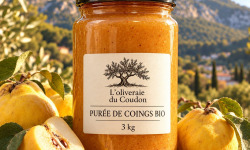 L'OLIVERAIE DU COUDON - PURÉE DE COING BIO  POT DE 3KG