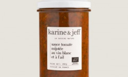 Karine & Jeff - Sauce tomate mijotée au vin blanc et à l'ail 6x200g