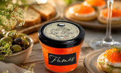 Caviar Perle Noire - Oeufs de truite fumés - 180 gr