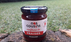 Nos cousins Conserverie - Confiture De Fraise - Rhubarbe 240g