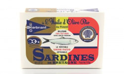 SARL Kerbriant ( Conserverie ) - Sardines huile d'olive et piment bio Bio - 115g