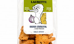 L'Autruche de Laurette - Sablé apéritif Oignon Emmental à l'œuf d'autruche
