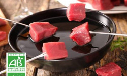 Ferme Bichet - Viande à fondue en cube BIO 1kg
