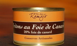 Maison Ramajo - Fritons au foie de canard, 20% de foie gras de canard 120g
