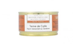 Maison PAPILLON - Artisan depuis 1955 - Terrine de Caille au Genièvre 130g