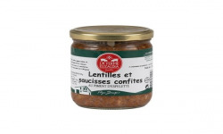 La Ferme Elizaldia - Saucisses Confites Lentilles 380g