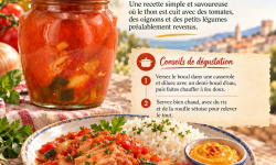 L'OLIVERAIE DU COUDON - THON À LA PROVENÇALE – BOCAL 630 G – 72 CL – 2 PERSONNES