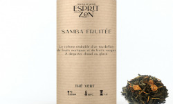 Esprit Zen - Thé Vert "Samba fruitée" - fruits de la passion - mirabelle - Boite 100g