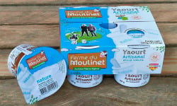 Ferme du Moulinet - Yaourt étuvé Nature Lait Entier HVE 4*125g