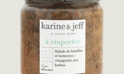 Karine & Jeff - Salade de lentilles et betterave / vinaigrette aux herbes