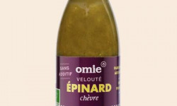 Omie - Velouté d'épinard chèvre bio - épinards français issus d'une filière équitable - 25 cl