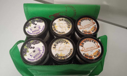 Les Glaces de la Vallée - Coffret de MAI  "la vallée" 12 pots de 120 ml +  une glacière offerte!
