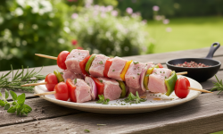 La Ferme du Chaudron - Brochettes nature de Porc BIO - 600gr