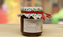 Les Perles Rouges - Confiture Extra de Rhubarbe Cerise à la Vanille Bourbon