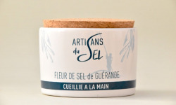 Artisans du Sel - Pot en céramique et Fleur de sel de Guérande naturelle x 8