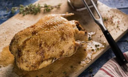 Des Poules et des Vignes à Bourgueil - Canette cuite découpée