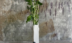 Atelier Eva Dejeanty - Soliflore en porcelaine Minéral Black & White