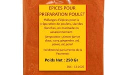 Ferme de la Paumerais - MARINADE CURRY POUR POULET OU PORC (x1) - 250 Gr