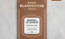 Barre Clandestine - Tablette de chocolat noir lacté - Médaille d'or - bean to bar