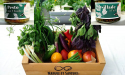 Nature et Saveurs - Ferme Aquaponique et Permacole Astérienne - Petit Panier de Légumes Astériens + Persillade & Pesto