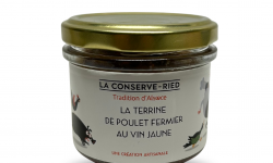 Les foies gras du Ried - Terrine de poulet fermier au vin jaune 90 G