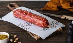 Maison BAYLE - Champions du Monde de boucherie 2016 - Saucisson à cuire - cervelas pistaché - Festif - fêtes - Noël