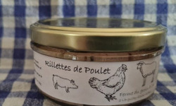 Ferme du Groin à L’Airbe - Rillettes de poulet 180g
