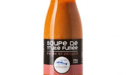 Pisciculture des eaux de l'Inval - 6 soupes de truite fumée 700 ml