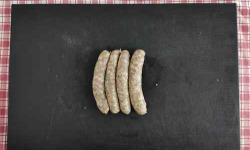 Ferme des Hautes Granges - Saucisses de volailles au Muscadet x 4