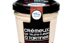 Pisciculture des eaux de l'Inval - 6 Cremeux de truite fumée 80 gr