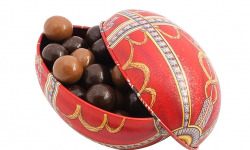 Le Petit Duc - Oeuf fabergé garni de bilels croustillantes chocolatées